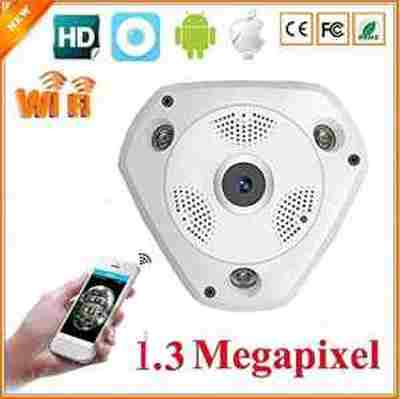 VR WIFI 360 Fisheye IP 3D SURVEILLANCE HOME/OFFICE/Shop HD 1.3 MP Wireless Panoramic 960p CCTV CAMERA - Click Image to Close