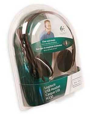 Logitech USB H330 Headset Headphone with MIC - Click Image to Close