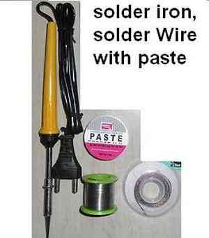 Soldering Iron - 25W (US, 220V),Solder Wire With Paste - Click Image to Close