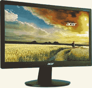 Acer E1900HQ wide 18.5 inch LED monitor - Click Image to Close