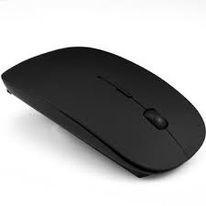 Adnet Apple Shape Black USB Mouse - Click Image to Close