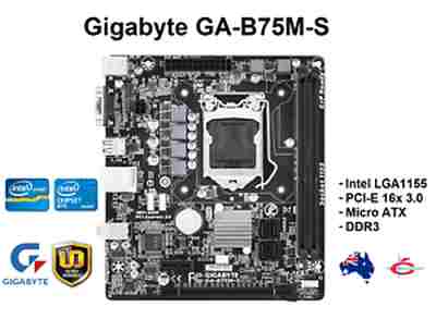 Gigabyte GA-B75M-S LGA 1155 Ultra Durable Desktop Motherboard - Click Image to Close