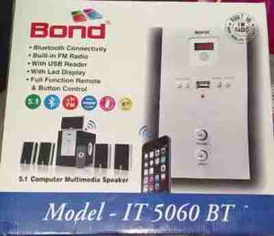 Bond IT5060BT 5.1 Multimedia with FM, USB & Remote Control Bluetooth Woofer Speaker