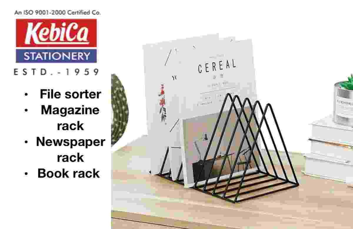Kebica METAL Magazines, Newspapers, Documents 2 Pcs Iron Wire RACK