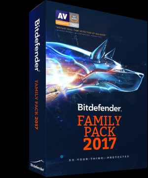 Bitdefender Family Pack 2017 Total Security 10 User Single key Multi Device Software CD