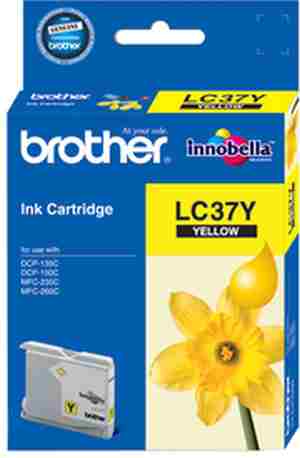 Brother LC 37Y Yellow Ink cartridge - Click Image to Close