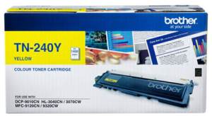 Brother TN 240Y Yellow Printer Toner Cartridge - Click Image to Close