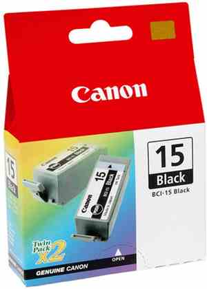 Canon BCI-15 Black Ink Tank - Click Image to Close