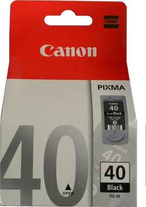 Canon PG 40 Black Print Ink Cartridge - Click Image to Close