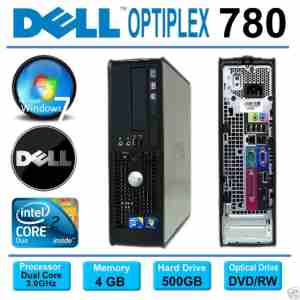DELL Refurbished C2D 4GB 500GB DVD Small Form Branded Desktop Computer - Click Image to Close