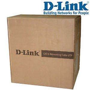 D Link Cat 5E 305Mitrs 4pair Ethernet LAN Cable Box Dlink - Click Image to Close