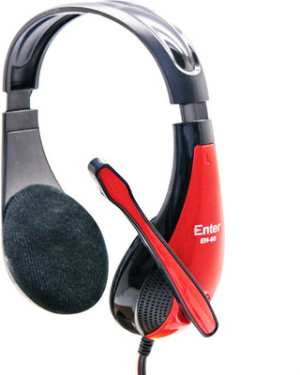 Enter EH-95 Headphone with Mic Wired Headphones - Click Image to Close