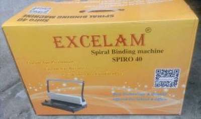 Spiral Binding Machine | Excelam Spiro40 Manual Machine Price 25 Apr 2024 Excelam Binding Machine online shop - HelpingIndia
