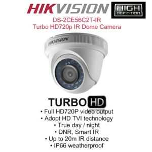 Hikvision Turbo HD720p IR Dome Camera - Click Image to Close