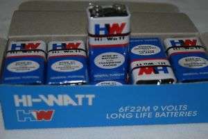 Hi Watt Long Life 9V Volt 5 PCs Zinc Chloride Battery - Click Image to Close