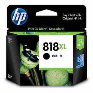 HP 818XL Large Black Ink Cartridge - Click Image to Close