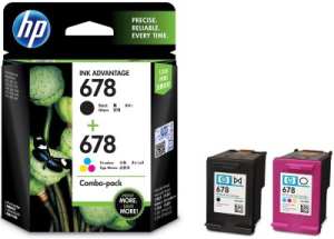 HP 678 Black and Colour Combo Ink Cartridge