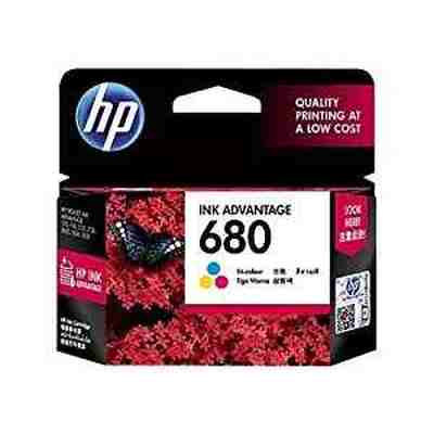 HP 680 Ink-advantage Tri Color Original Printer Ink - Click Image to Close