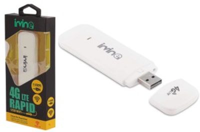 Irvine 3G/4G LTE Rapid Unlocked USB wifi Data Card work all SIM JIO, VODAFONE, AIRTEL, IDEA Internet Modem Dongle