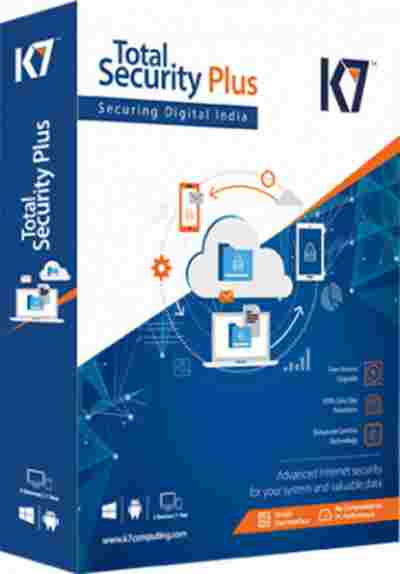 K7 Total Security Plus 4 PC + 1 Android Devcies 1 Year Software CD