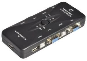Manual 4 Port USB 2.0 KVM Switch
