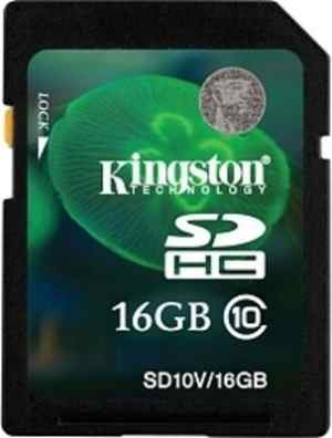 Kingston 16 GB SDHC Class 10 Memory Card - Click Image to Close