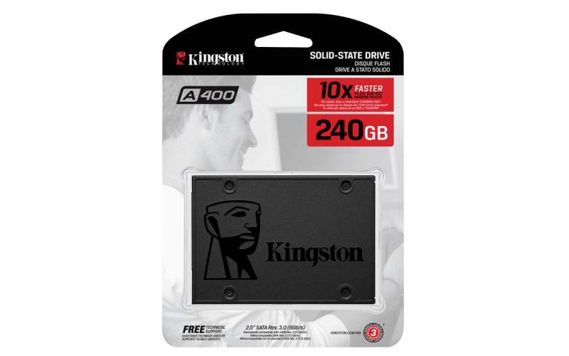 Kingston A400 240 GB Laptop, Desktop Internal Solid State Drive SSD - Click Image to Close