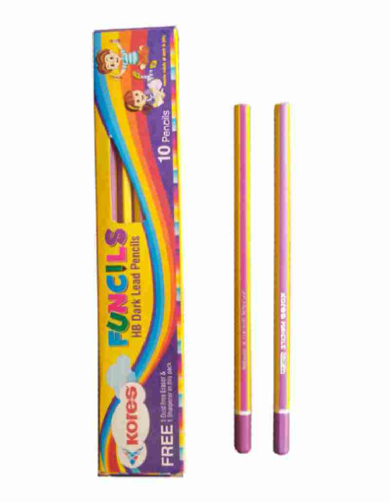 Kores Funcil HB Rubber-tipped Pack of 10PCs Pencil