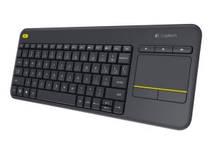 Logitech K400 Plus Wireless Keyboard Mouse Combo Touchpad - Click Image to Close