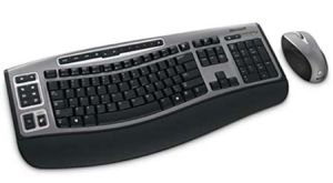 Microsoft Wireless Laser Desktop 6000 keyboard + Mouse - Click Image to Close