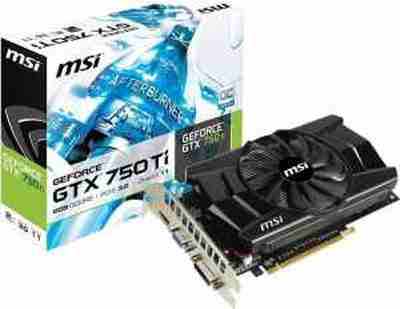 MSI GTX750Ti 5GB DDR5 NVIDIA GeForce Gaming/Graphics Card - Click Image to Close