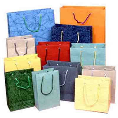 Paper Carry Bags Kraft Laminated Refuse & Printed Shopping Bags