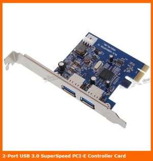 2-Port SuperSpeed USB 3.0 PCI-E Express Card - Click Image to Close