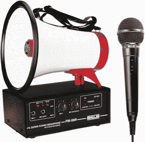 AHUJA PM 99 With Hand Held Microphone Super Power Megaphone - Click Image to Close