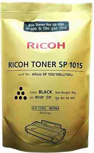 Ricoh SP 101S Black Toner Refill Powder Pouch - Click Image to Close