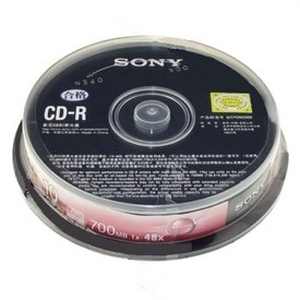 Sony CD-R 10 Pack Spindle Blank Media - Click Image to Close