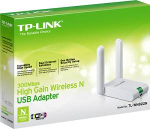 TP-LINK TL-WN822N 300 Mbps High Gain Wireless N USB Adapter