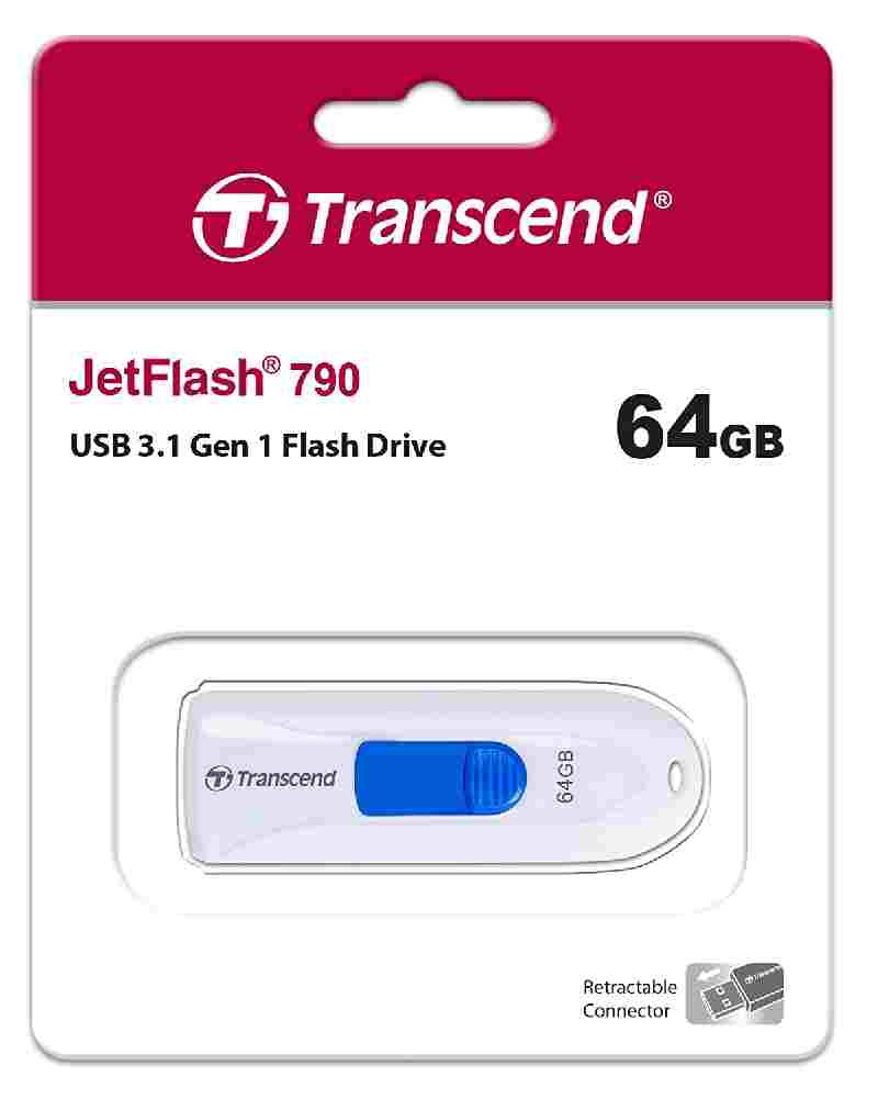 Transcend 64GB JetFlash 790 Super Speed USB 3.0 Pen Drive - Click Image to Close