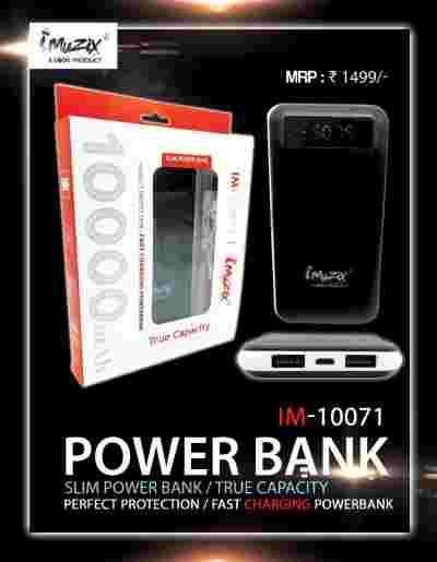 UBON IM-10071 10000 mAh fast charging Dual USB Power Bank