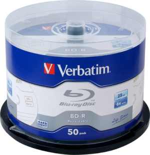 Verbatim Blu-ray Recordable Spindle 50 PCs Pack - Click Image to Close