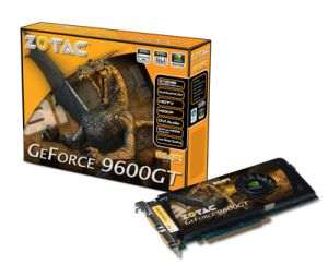 Zotac Nvidia Geforce 9600 GT 1GB DDR2 PCI-E Graphics / Game Card - Click Image to Close