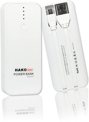 Hako 5600mAh Smart Charger USB Power Bank - Click Image to Close