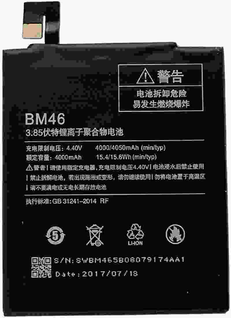Redmi BM46 4000/4050 mAh for Xiaomi Redmi Mi Note 3 Battery