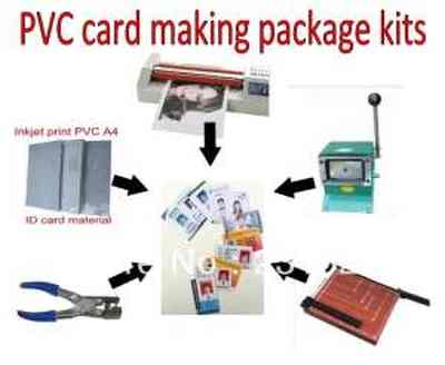 IDcard making machine kits package Simple tools for School and Office ID card Making Kit