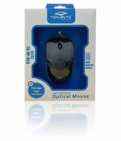 Terabyte Black USB Wired Mouse