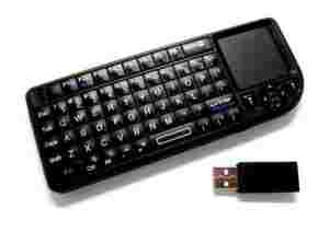 Wireless Mini Keyboard with Touchpad + Laser Point 2.4G - Click Image to Close