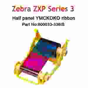 Zebra ZXP3 YMCKO ZXP True Color IS Series 3 Half Panel Colour Ribbon - Click Image to Close