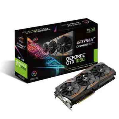 Asus GTX1060 STRIX 6GB DDR5 NVIDIA GeForce VR Ready Gaming/Graphics Card - Click Image to Close