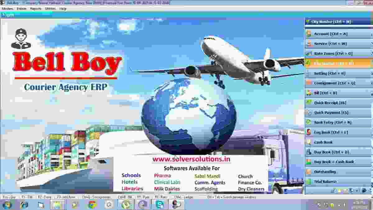 Bell Boy Courier Agencies ERP GST Ready Bellboy Billing Management Software