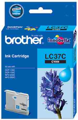 Brother LC 37C Cyan Ink cartridge - Click Image to Close